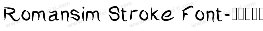 Romansim Stroke Font字体转换